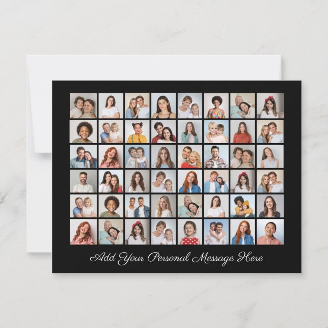 48 Collage de fotos Añadir su propia tarjeta de fe (Anverso)