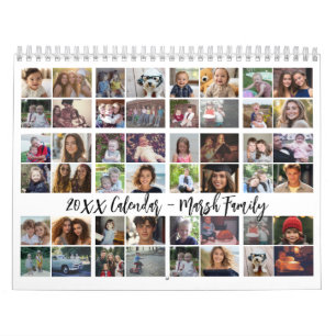48 Foto - Moderno Calendario Familiar Personalizad