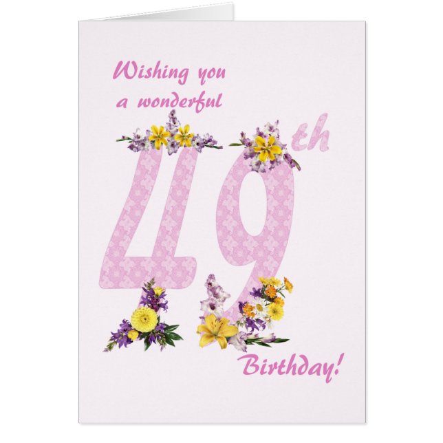 49.ª flor de cumpleaños (Frente)