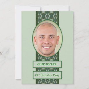 49.ª Invitación a la fiesta de cumpleaños + nombre