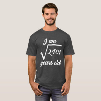 49.o Camisetas de la raíz cuadrada del cumpleaños