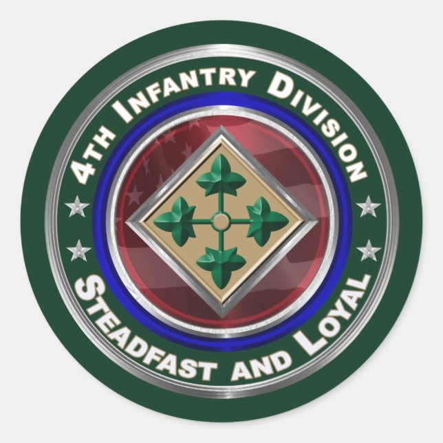 4.ª División de Infantería Keepsake Pegatina (Anverso)