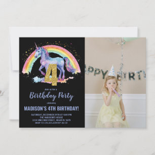 4.ª foto de invitaciones de cumpleaños de Rainbow