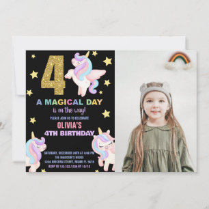 4.ª foto de invitaciones de cumpleaños de Rainbow 