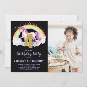 4.ª foto de invitaciones de cumpleaños de Rainbow