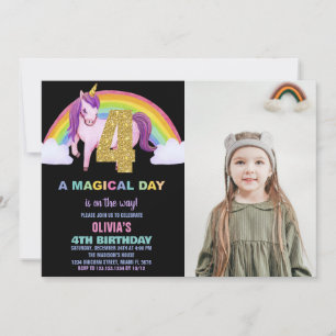 4.ª foto de invitaciones de cumpleaños de Rainbow 