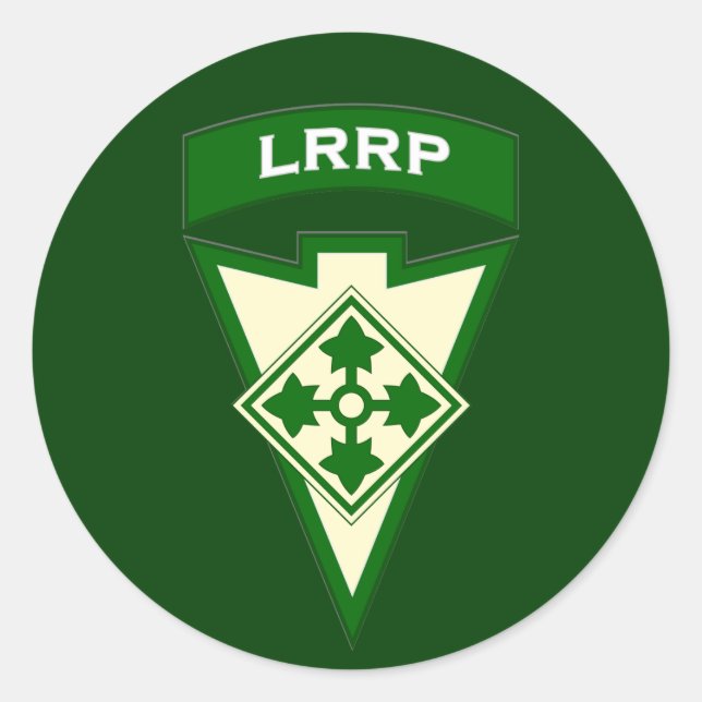 4.ª infantería LRRP Recondo pegatina de parches de (Anverso)
