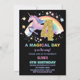 4.ª invitación a unicornio