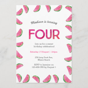 4.ª invitación de cumpleaños   rosa de la sandía t