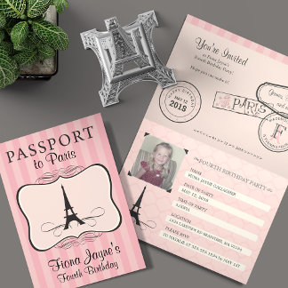 4.ª invitación para pasaporte de París