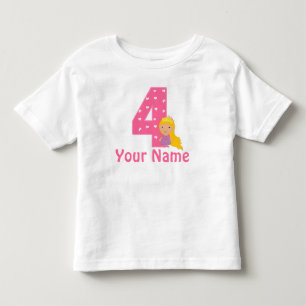 4.ª Princesa Chicas Camisa Personalizada