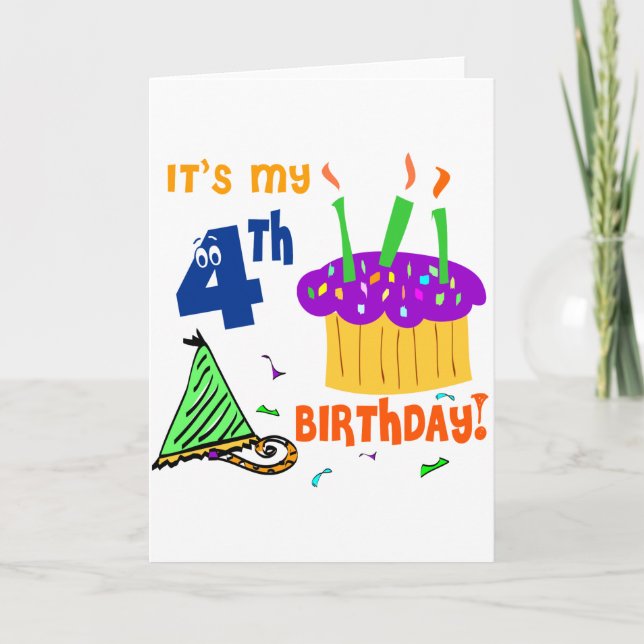 4.ª tarjeta de cumpleaños (Anverso)