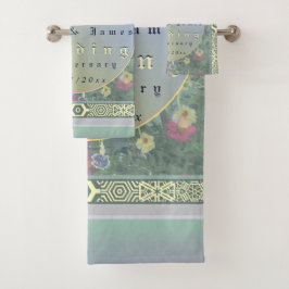 4.º Aniversario Boda Toalla Floral