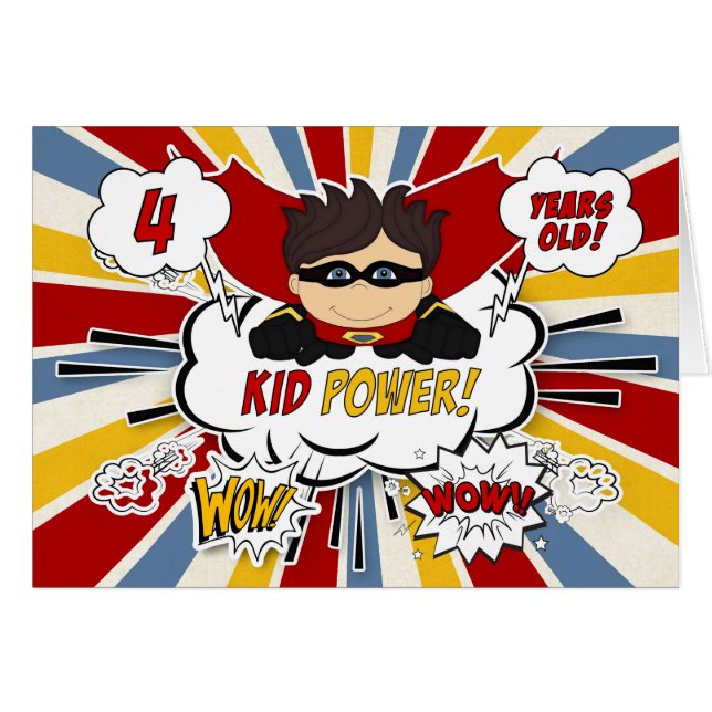 4.º cumpleaños del libro de historietas rojas Supe (Anverso (Horizontal))