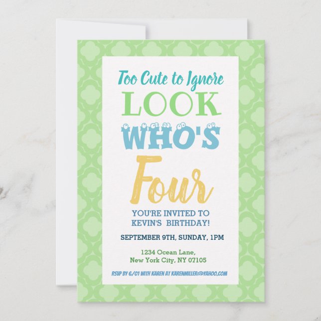 4.º Día de Invitación (Anverso)