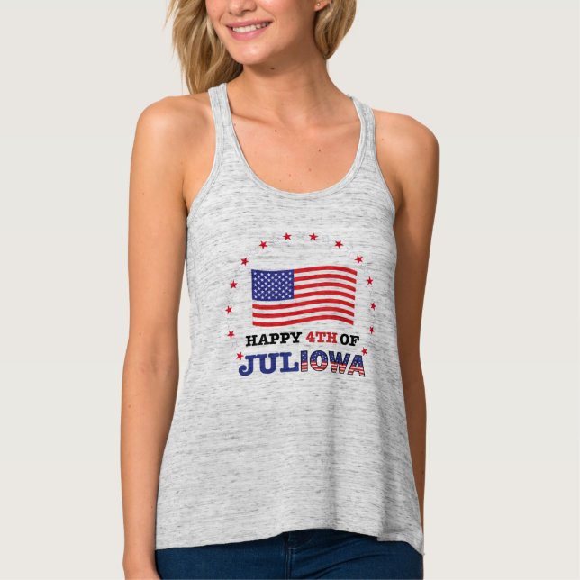 4.º JULIOWA femenino con estrellas - Tank Top (Anverso)