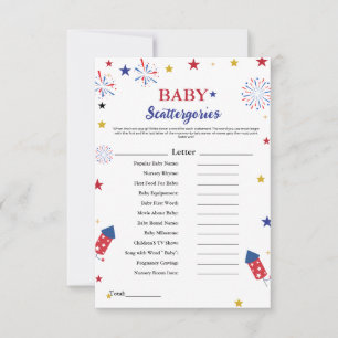 4.º july baby scattergories baby ducha
