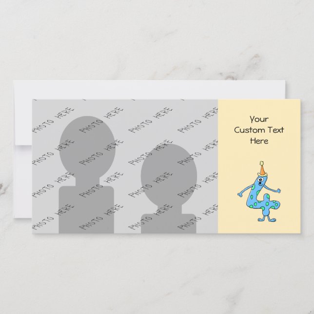 4.º Personalizado de cumpleaños. (Anverso)