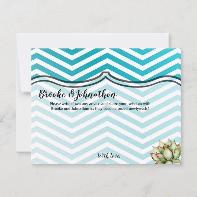 4.25x5.5 Tarjeta de consejo Boho Cacti Cactus Succ (Anverso)