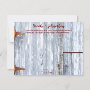 4.25x5.5 Tarjeta de consejo Cou de la puerta de la