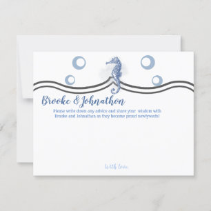 4.25x5.5 Tarjeta de consejo Marítimo Caballo Mar P