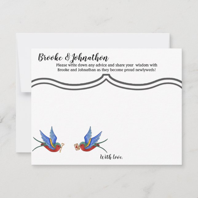 4.25x5.5 Tarjeta de consejo Tatuaje tradicional pa (Anverso)