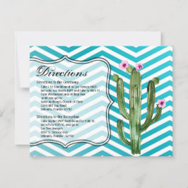 4.25x5.5 Tarjeta de dirección Boho Cacti Cactus Su