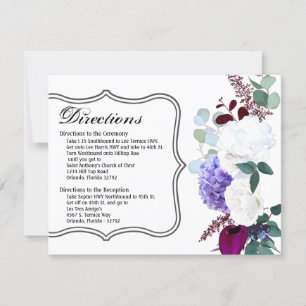 4.25x5.5 Tarjeta de dirección Lavanda Hibiscus on 