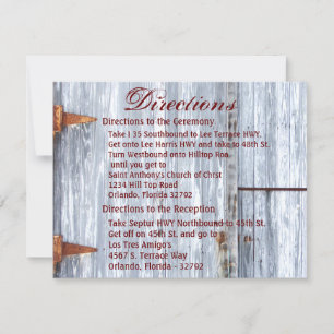 4.25x5.5 Tarjeta de dirección Puerta de la fábrica