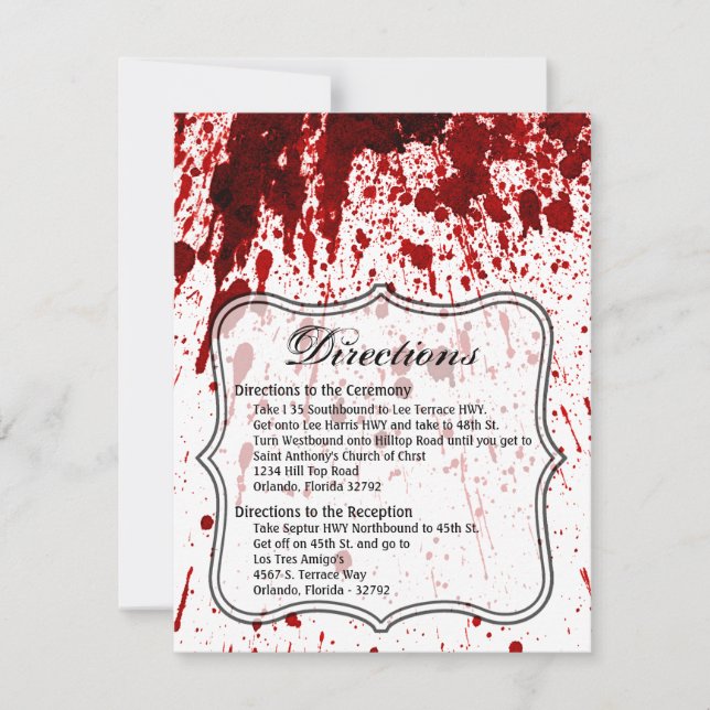 4.25x5.5 Tarjeta de dirección Splatter Vampiro obt (Anverso)