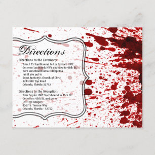 4.25x5.5 Tarjeta de dirección Splatter Vampiro obt
