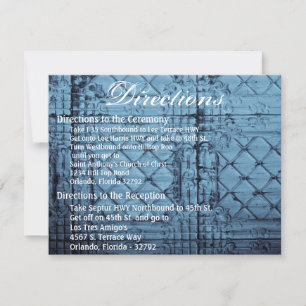 4.25x5.5 Tarjeta de dirección Techo Rústico del pa