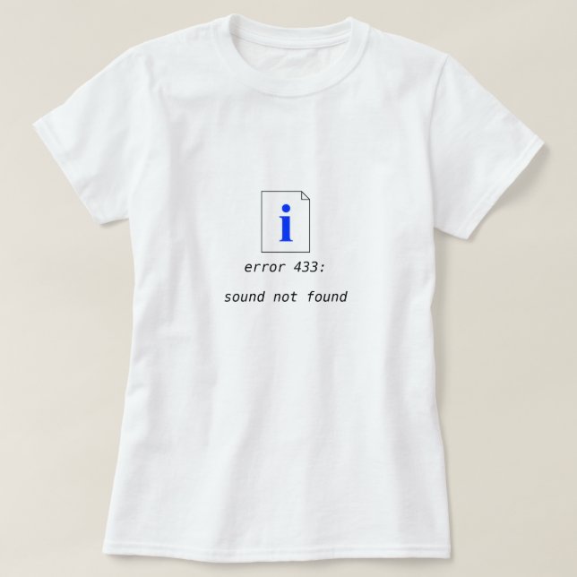 4' 33" camisa (Diseño del anverso)