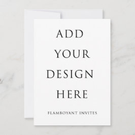 4.5"x6.25" Tarjeta de invitación/gabinete