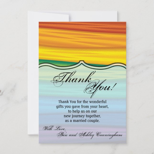 4.5x6.25 Gracias Tarjeta lgbtq bandera arco iris l (Anverso)
