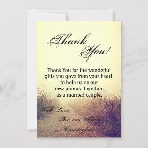 4.5x6.25 Gracias Tarjeta Sunrise Pathway Walkway P