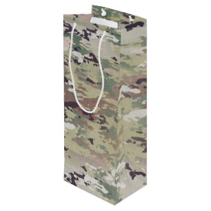4.75lx4wx13h Bolsa de regalo de vino Ejército OCP