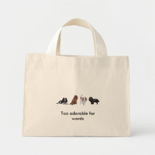 4 bolsas de tote para el rey Charles Cavalier Span