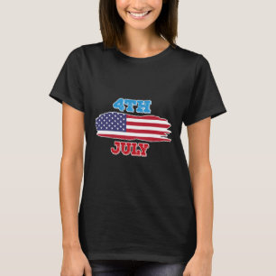 4 Camiseta Cuatro De Julio Bandera Americana Para