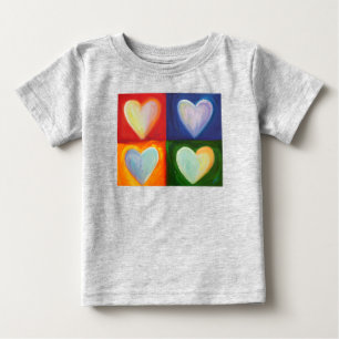 4 Camisetas de Personalizados de arte Love Hearts