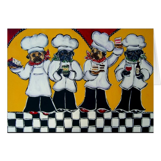 4 Chef Pugs (Anverso (Horizontal))