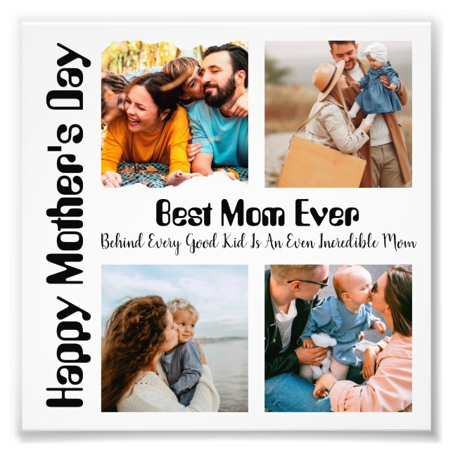 4 Collage de fotos mejor mamá de la historia (Frente)
