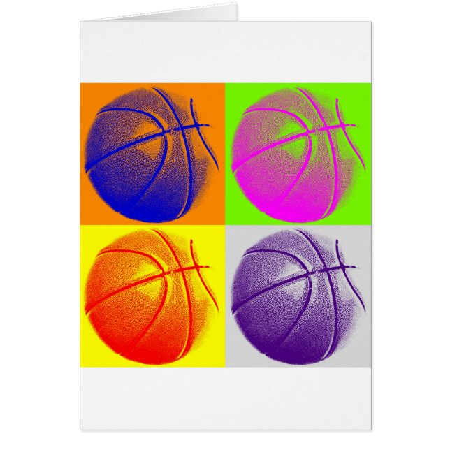 4 Colores Pop Art Basketball (Frente)