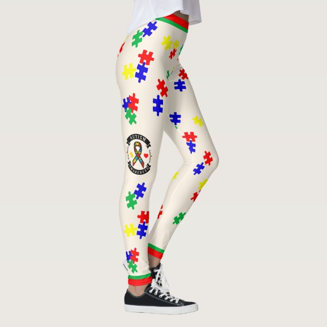 # 4 Conciencia sobre el Autismo - Leggings (Derecha)