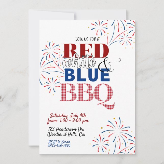 4 DE JULIO, 4 DE JULIO FIESTA, BBQ (Anverso)