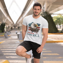 4 de julio Águila Dios bendiga la camiseta de los