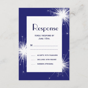 4 de julio Boda RSVP (azul)