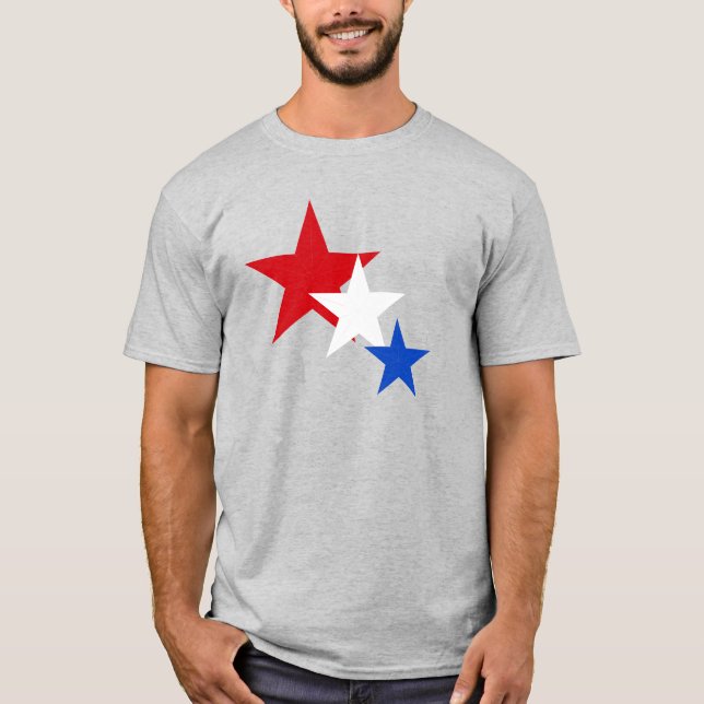 4 de julio Camisa femenina, camiseta de Star purpu (Anverso)