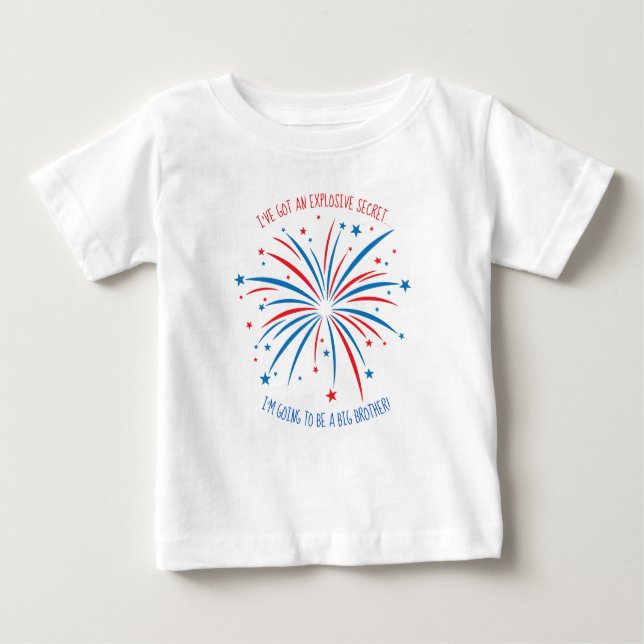 4 de julio Camiseta infantil con fuegos artificial (Anverso)