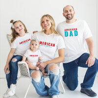 4 de julio Camiseta masculina de papá americano